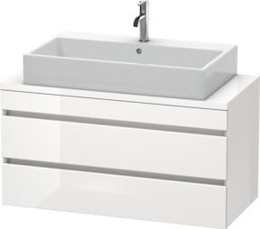 Duravit Waschtischunterschrank Com DuraStyle in Weiß Hochglanz mit 2 Schubladen, B/T/H: 100 x 47,8 x 51,2 cm - Bild 1