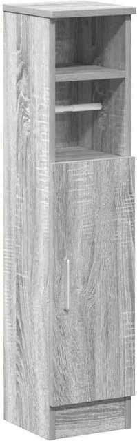 vidaXL Badezimmerschrank Grau Sonoma mit Rollenhalter, B/T/H: 20,5 x 22 x 90 cm - Bild 1