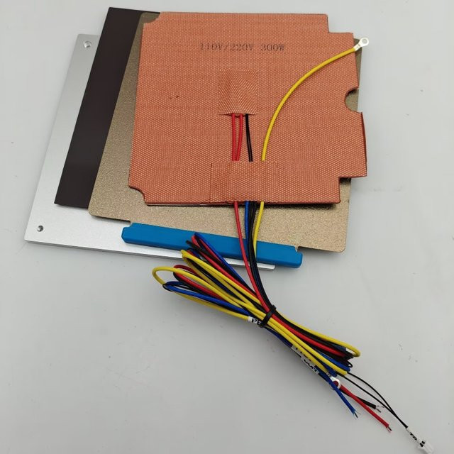 Funssor Annex K3 3D-Drucker-Heizbett-Set mit Magnet, PEI-Blatt, Silikon-Pad-Heizung und Aluminiumplatten - Bild 1
