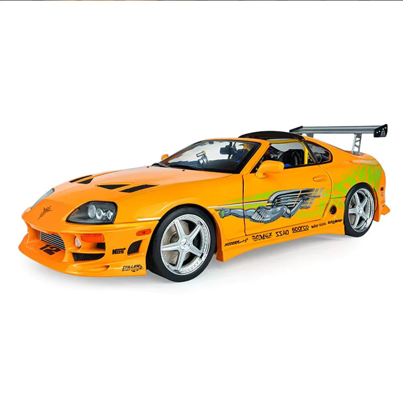 Bburago Fast & Furious Supra Mk4 A80, Diecast-Modell, 1:18, Orange-Grün, ab 14 Jahren - Bild 2