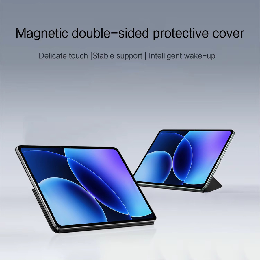 Y-Fold Magnetische Schutzhülle für Xiaomi Pad 8 und Mi Pad 7 Pro sowie Poco Pad X1, Smart Cover Standfunktion, Farbe: Schwarz - Bild 5