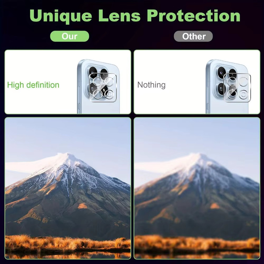 NNBILI 3er-Set HD-Displayschutzfolie aus gehärtetem Glas und transparente Objektivfolie für Xiaomi 17, 17 Pro und 17 Pro Max, transparent - Bild 3