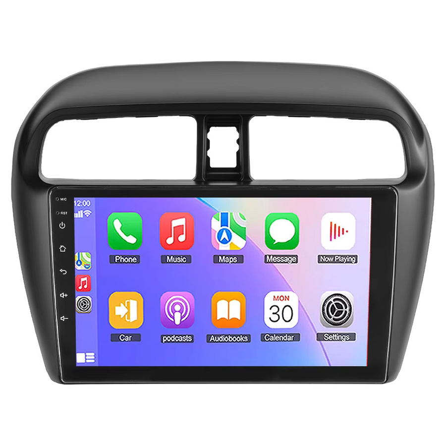 ESSGOO Android 15 Autoradio mit 9 Zoll Touchscreen für Mitsubishi Mirage Space Star 2012-2018, kabelloses Apple CarPlay und Android Auto, GPS, WLAN, Bluetooth und Spiegel Link, Schwarz - Bild 5