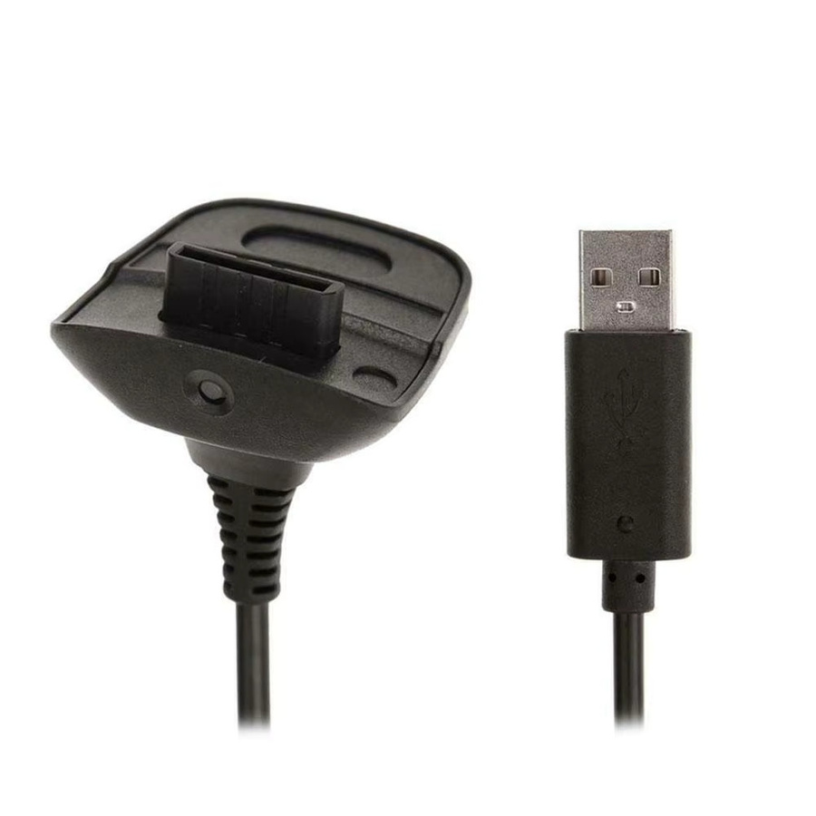 USB Ladekabel für Xbox 360 Wireless Controller, Schwarz, Länge: 1,5 m - Bild 4