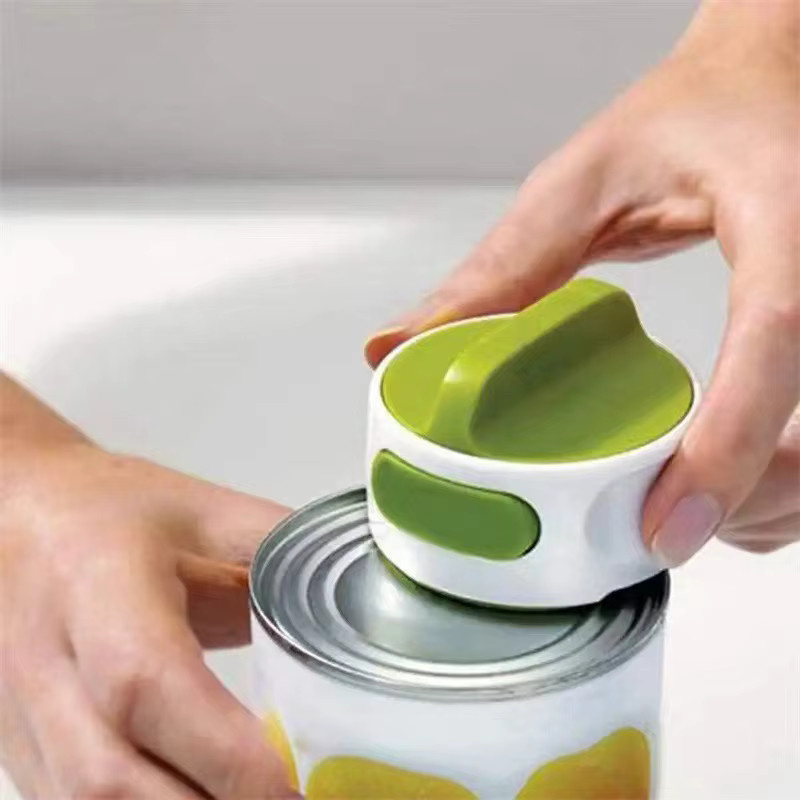 Multifunktionaler QHSPE Dosenöffner und Flaschenöffner aus Edelstahl in Grün mit ergonomischem Griff - Bild 2