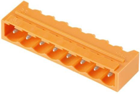 Weidmüller Stiftgehäuse-Platine BL/SL 5.08 in Schwarz und Orange, Rastermaß: 5.08 mm, 50 Stück - Bild 1