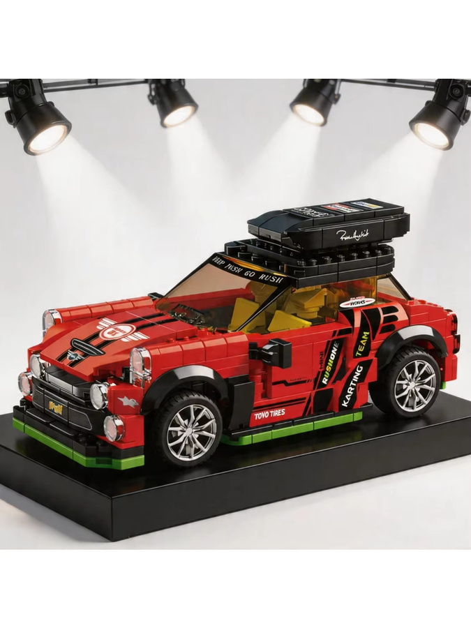 SEMBO BLOCK Technisches Rennwagen-Miniatur-Set, Bausatz, Experte - Bild 5