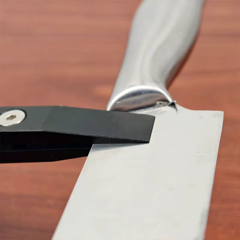 RSCHEF Profi Messerschärfer aus schwarzer Aluminiumlegierung mit Holzschleifsystem und einstellbarem Schleifwinkel - Bild 2