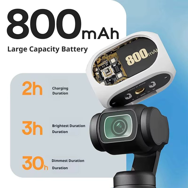 DJI Mini-Magnet-LED-Fülllicht in Weiß für OSMO Pocket 3 Kamera-Zubehör mit einstellbarer Helligkeit - Bild 5
