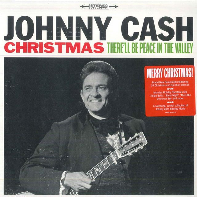 Johnny Cash - Weihnachten - Es wird Frieden im Columbia Vinyl LP in Rot - Bild 1