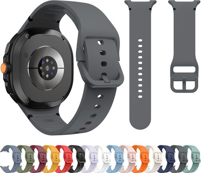 Samsung Uhrenarmband Silikon, Schwarz, Unisex - Bild 1