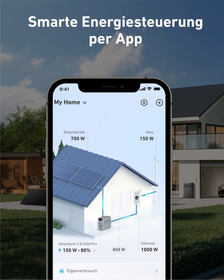 Anker E1600 Pro Smart Meter Digitaler Energie-Monitor und Analysator für Heim-Solaranlagen in Schwarz - Bild 3