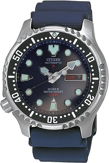Citizen Armbanduhr Automatik, Edelstahl, Blau, 42 mm, Unisex - Bild 1