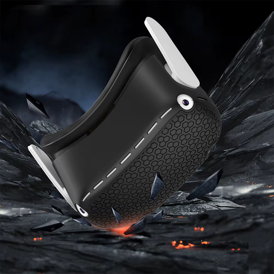 GINWDAY Silikon-VR-Schutzhülle für Quest 2 Zubehör in Schwarz oder Weiß - Bild 4