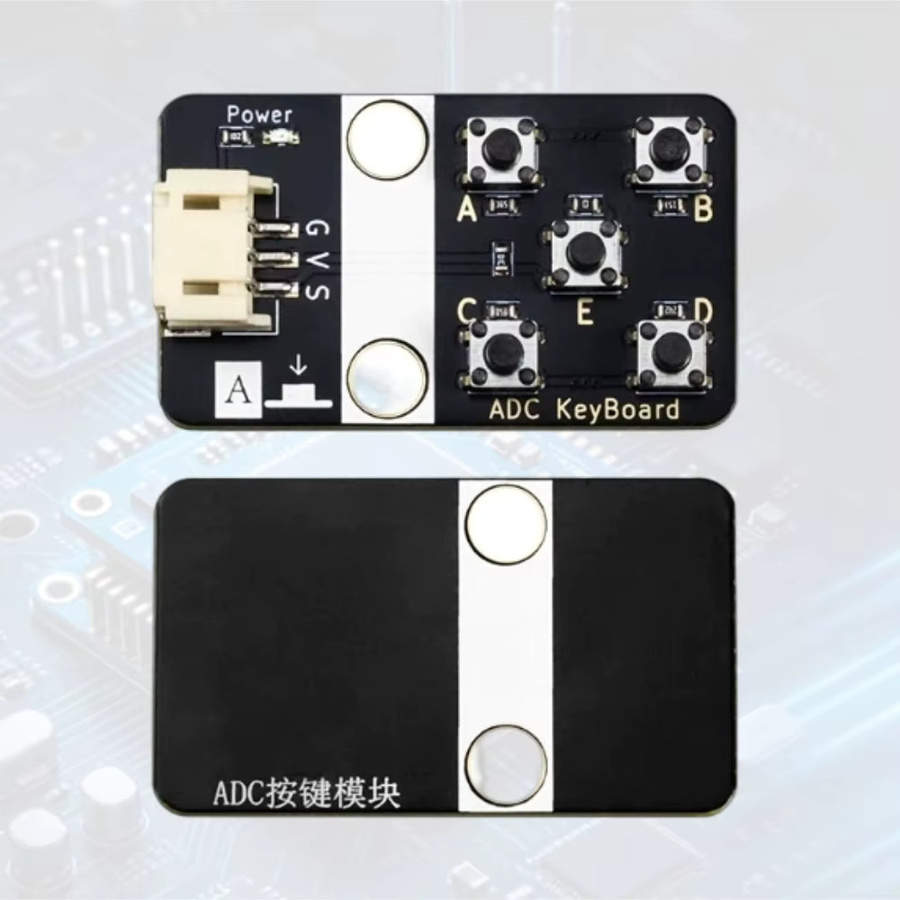 NullLab ADC-Analogtastenmodul in Schwarz mit PH2.0-Schnittstelle für Arduino und ESP32 - Bild 2