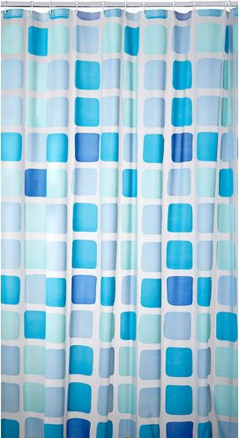 Kleine Wolke Duschvorhang Sonny blau wasserdicht B/H: 180 x 200 cm - Bild 1