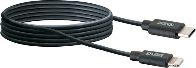 Schwaiger Apple Lightning Sync und Ladekabel Schwarz 2 m - Bild 1