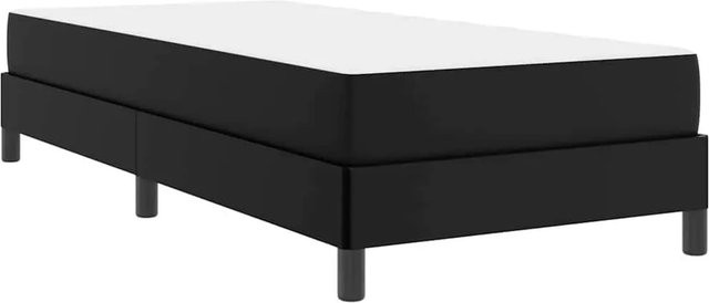 vidaXL Bettrahmen mit Matratze Schwarz Stoff B/T/H: 100 x 200 x 203 cm - Bild 1