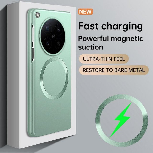 Ultra dünne Hartschalen Handyhülle mit magnetischem Ring und Kameraschutz für OPPO Find N3 - Bild 1