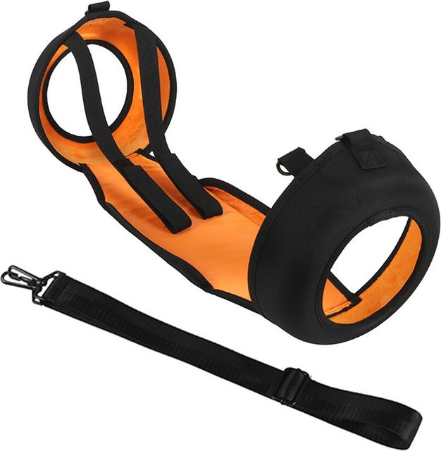 ALLOYSEED Reise-Trageriemen mit zwei Seitenabdeckungen für JBL Boombox 4 Bluetooth-Lautsprecher in Schwarz-Orange - Bild 1