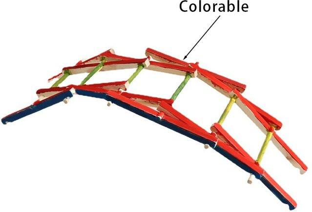 soulbao Brücke Bogen Brücke Modell, Holz, 1-teiliges Set - Bild 1