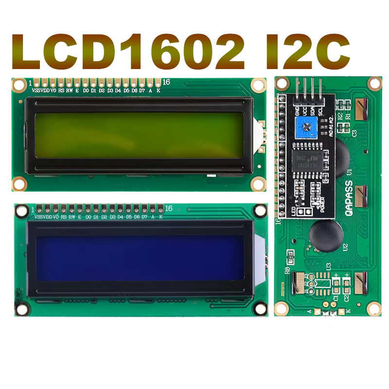 diymore LCD1602 I2C Display Modul mit PCF8574 Adapter für Arduino in Blau Gelb Grün - Bild 4