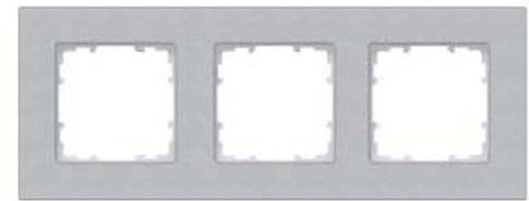 Siemens DELTA miro 3-fach Rahmen in Aluminiummetallic B/H: 232 x 90 mm 5TG11131 - Bild 1