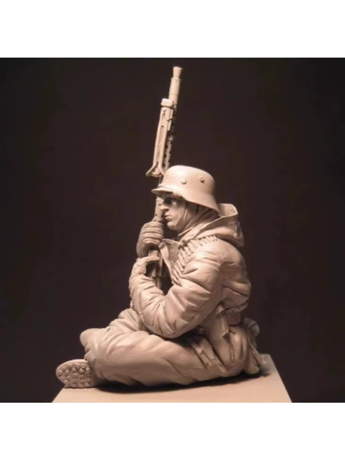 EVANOVM Panzermitgliedsmodell, 1/16 Casting Resin Model Grey Kit - Bild 4