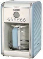 Ariete Filterkaffeemaschine im amerikanischen Vintage-Stil in Blau mit Glaskanne und Timer - Bild 1