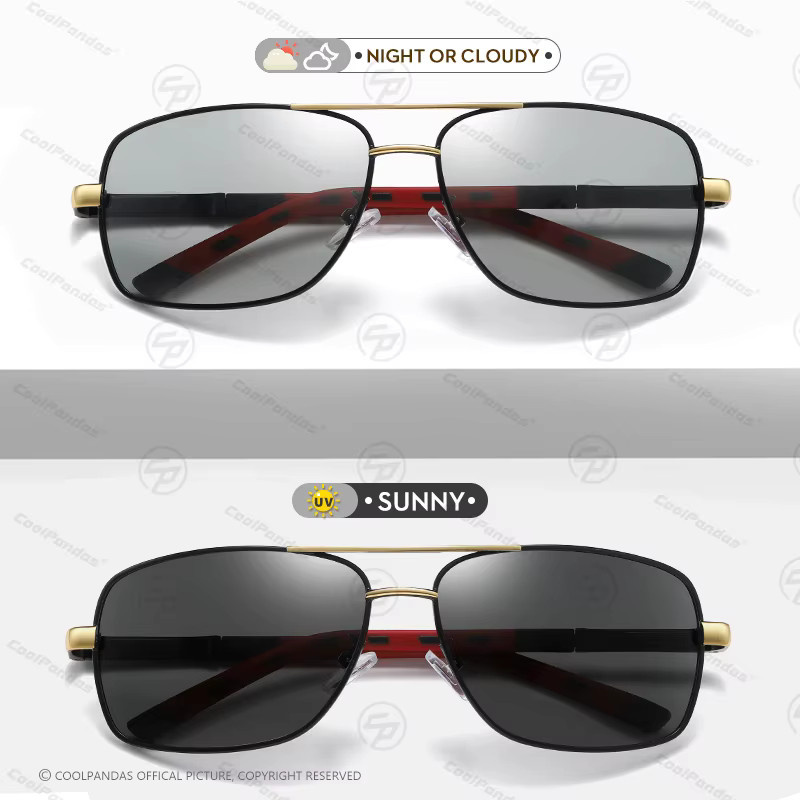 COOLPANDAS Sonnenbrille, Aluminium, polarisiert, Unisex, Vollrand - Bild 2