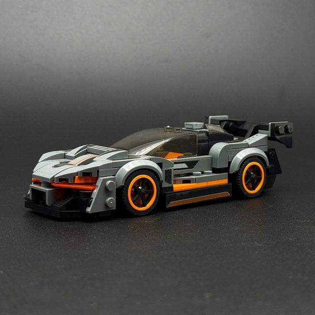 Super Racing Bausteine Set Sportwagen in Grau aus Kunststoff für kreative Enthusiasten und Kinder - Bild 1