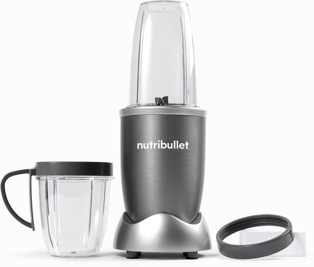 NutriBullet Standmixer NB606DG Dunkelgrau 600W mit 2 Bechern 700 ml und 500 ml - Bild 1
