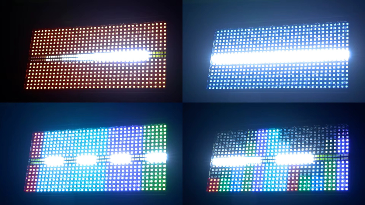 DJXFLI 250W RGBW LED 4-in-1 Strobe Bühnenlicht mit 48 Zonen und DMX512 für Wash-Effekte bei Disco, KTV und DJ-Events - Bild 3
