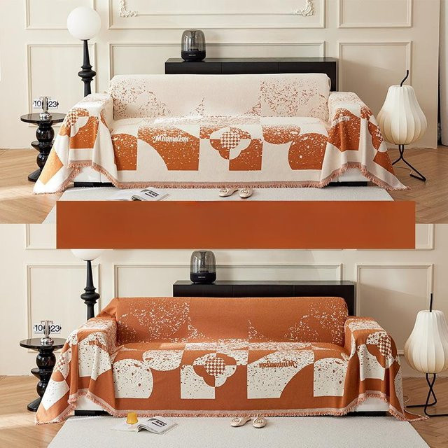 Wendbarer Sofabezug aus Chenille von Super Six, moderne Sofadecke als Vollabdeckung, B/B: 180 x 130 cm - Bild 1