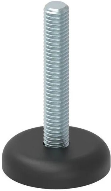 FeNau Stellfuß aus Kunststoff und Stahl, galvanisch verzinkt, Durchmesser: 34 mm, Gewinde: M8x50 - Bild 1