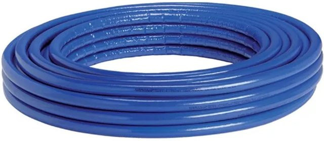 Gerpex Emmeti Isolierrohr RA 26x3mm, 25m Rolle, Blau, Wärmegedämmt für Heizung und Sanitär - Bild 1