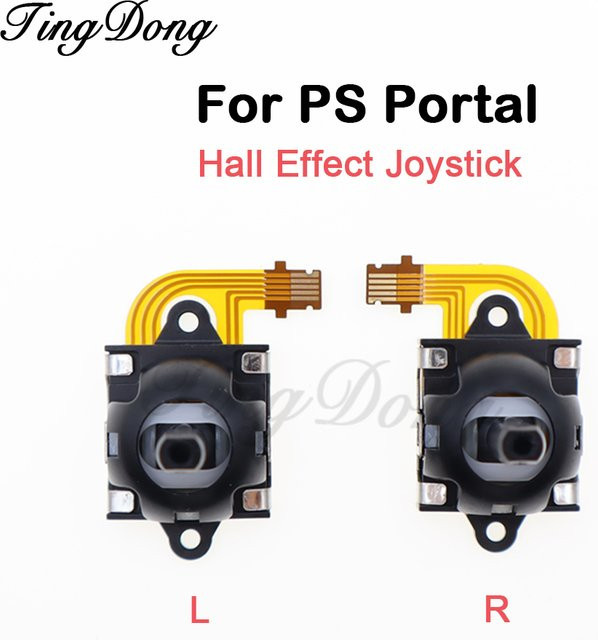 TingDong Hall-Effekt-Joystick Ersatzmodul für PlayStation PS Portal und PS5 Remote Play Handheld-Controller in Schwarz mit Anti-Drift-Technologie - Bild 1