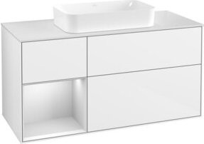 V&B Waschtischunterschrank Finion in Weiß lackiert, B/T: 120 x 60 cm - Bild 1