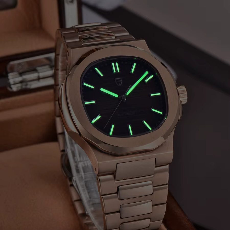 PAGANI DESIGN Automatik-Armbanduhr, Edelstahl, Saphirglas, Herren - Bild 5