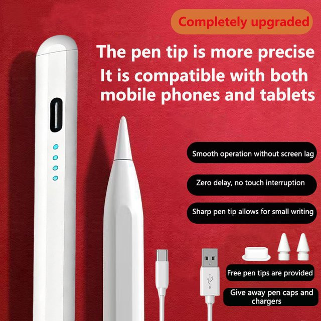 DIXSG Universeller Kapazitiver Stylus-Stift für iOS Android und Windows in Weiß und Mehrfarbig - Bild 1