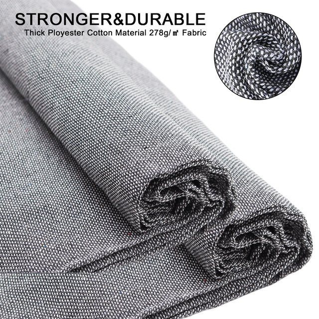 XMSJ Tufting-Stoff für DIY-Teppiche, graues Kunstleinen-Gewebe für Tufting-Pistolen, B: 150 cm, L: 400 cm - Bild 1