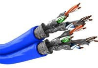 goobay Duplex-Netzwerkkabel Cat.7a S/FTP PiMF DCA Ethernet LAN Blau - Bild 1