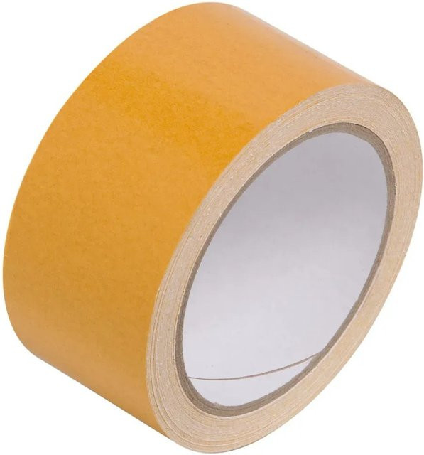 LUX-TOOLS Doppelseitiges Klebeband Gelb Breite: 5 cm, Länge: 10 m - Bild 1