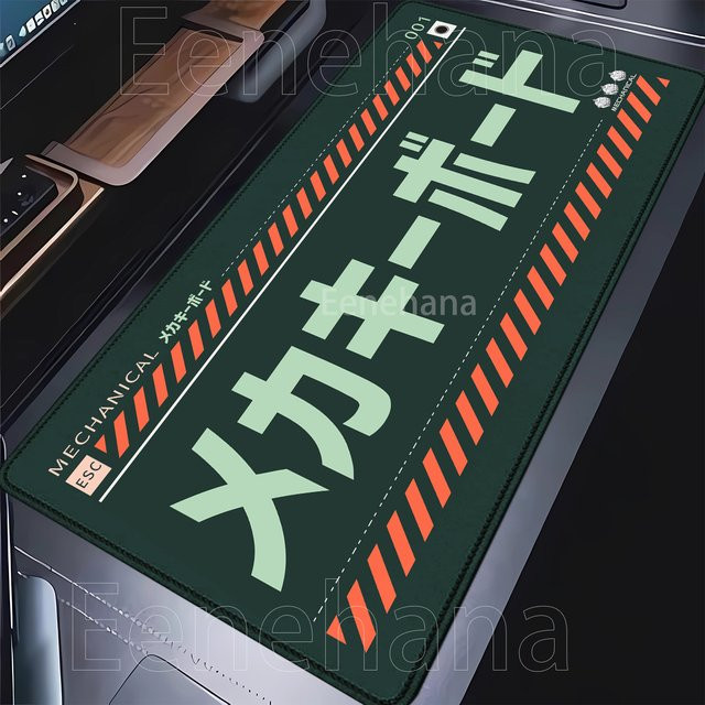 Eenehana XXL Gaming Mauspad mit japanischem Design, rutschfeste Schreibtischmatte für PC und Laptop - Bild 1