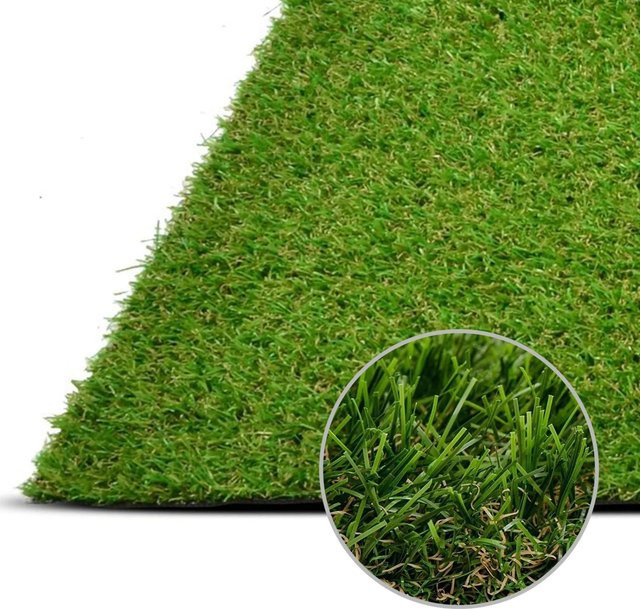 Karat Kunstrasen Windsor Grün 25 mm Höhe UV-beständig 1700 g/m² B: 100 cm, L: 1900 cm - Bild 1