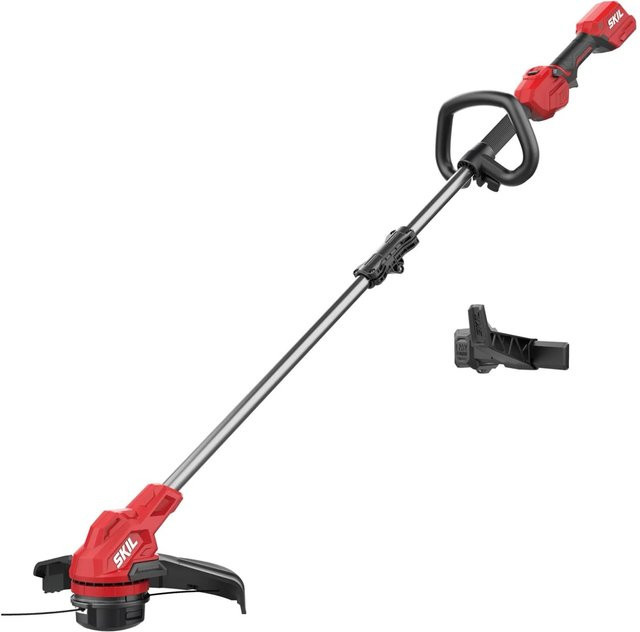 Skil Akku-Rasentrimmer 0250CA Bürstenlos in Rot mit 33 cm Schnittbreite ohne Akku und Ladegerät - Bild 1