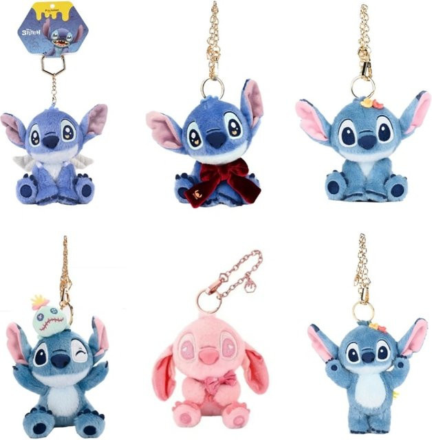 Potdemiel Disney Stitch, Plüschpuppen Schlüsselanhänger, Blau - Bild 1