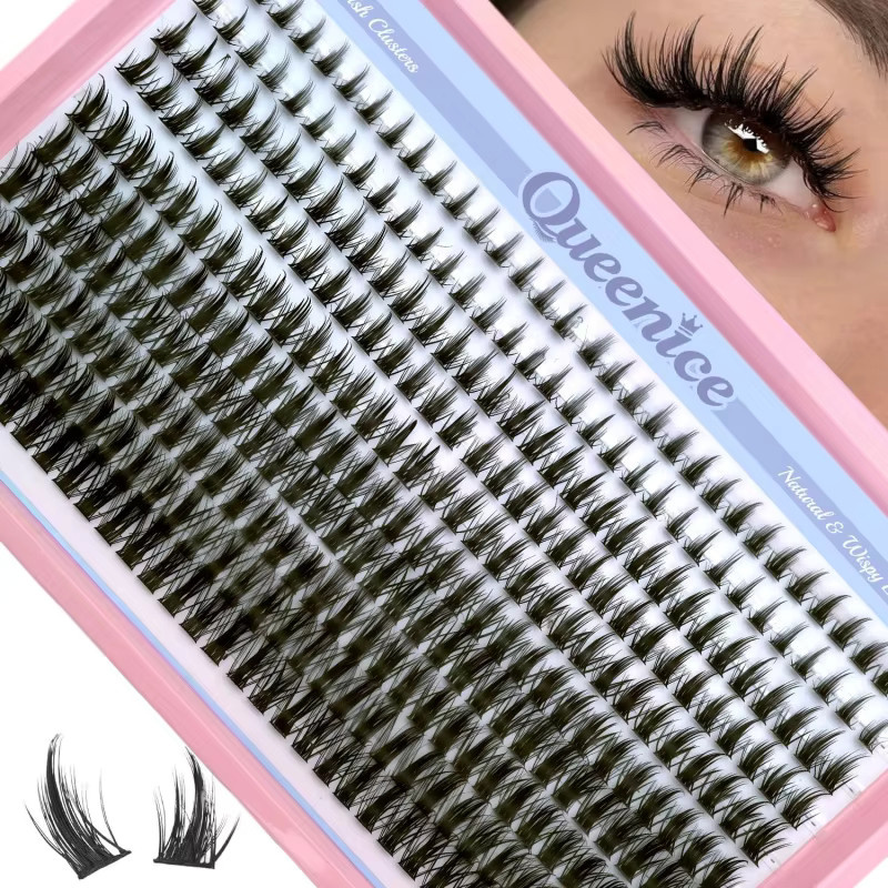 QUEENICE Manga Lash Wispy Anime Wimpernverlängerungen, 8-16mm, D-Curl - Bild 6