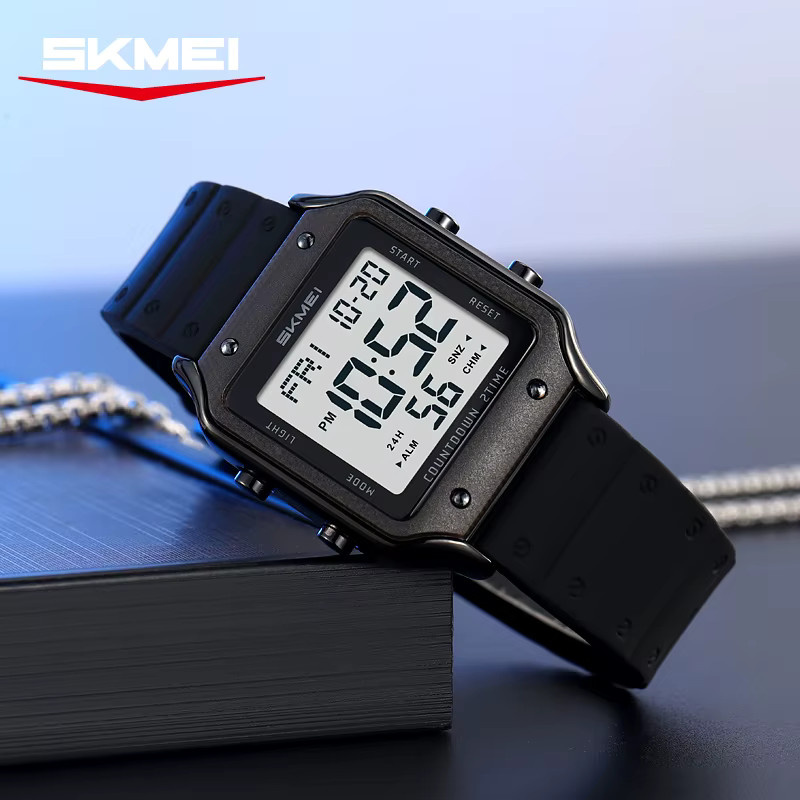SKMEI Digitaluhr, Kunststoff, Schwarz, Unisex - Bild 2