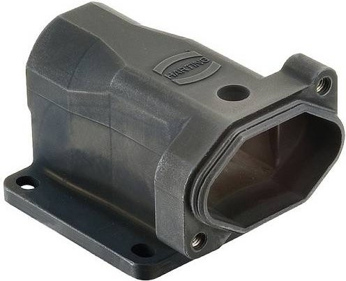 Harting Anbaugehäuse gewinkelt Schwarz 09407030951 - Bild 1